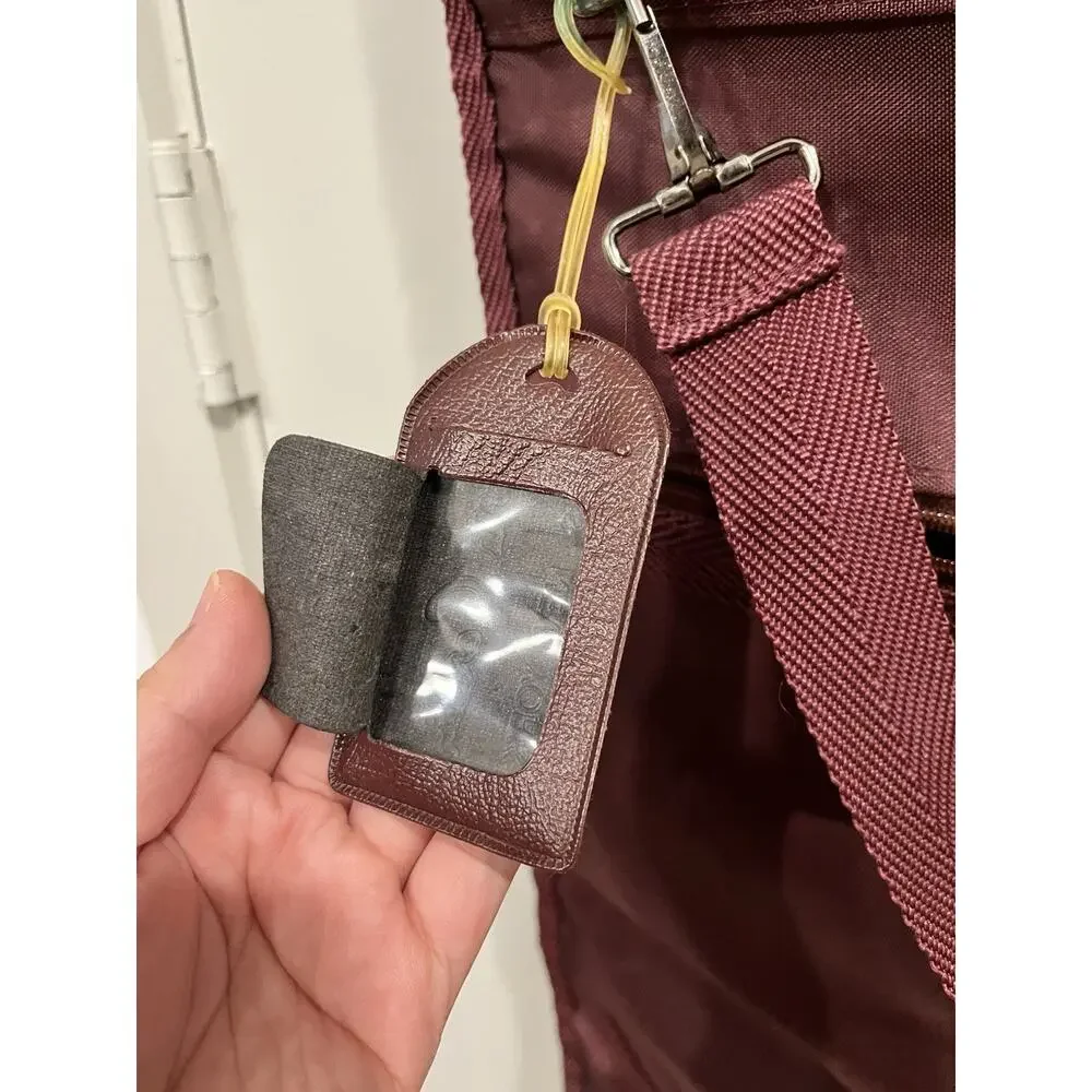 Pierre Cardin Burgundy Foldable Hanging Travel Suit Garment Bag